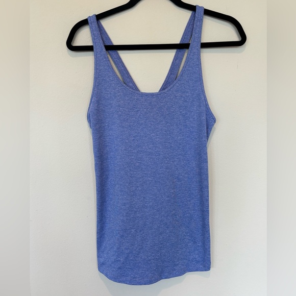 Patagonia Tops - Patagonia Heathered Blue Double-Strap Tank